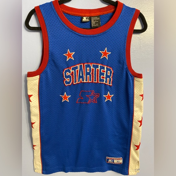 Vintage 1990s Starter Polyester Tank Top Sports Jersey Size Small - Picture 1 of 6